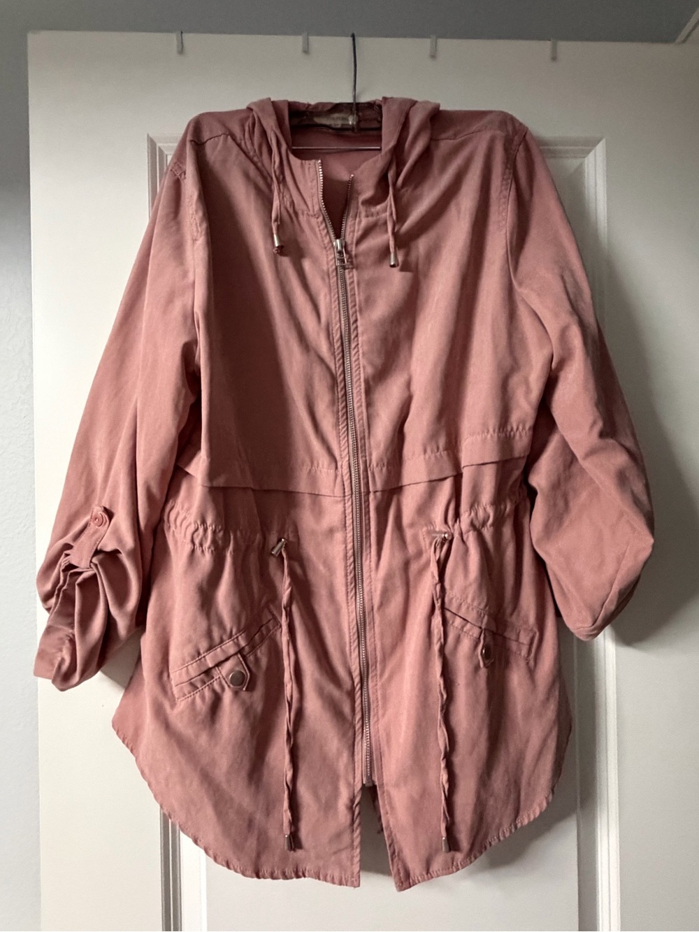 Maurices Dusty Rose Hooded Anorak Jacket